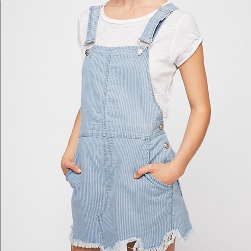 Free People Mini Denim Dress